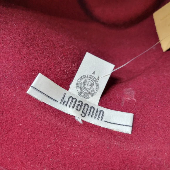 Vintage Betmar Wool Fedora / Cranberry - Picture 7 of 9